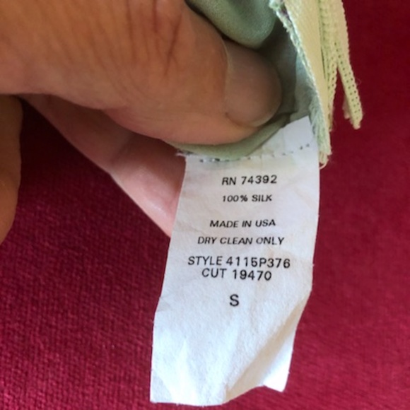 Anna Paul 100% Silk Flowered Mini Ruffled Skirt Size Small - Picture 8 of 8